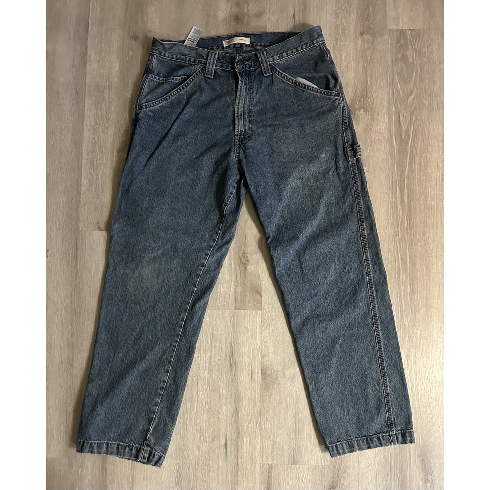 Levi's Strauss Signature Carpenter Jeans, Workwear, Relaxed, Medium Wash, 34x30